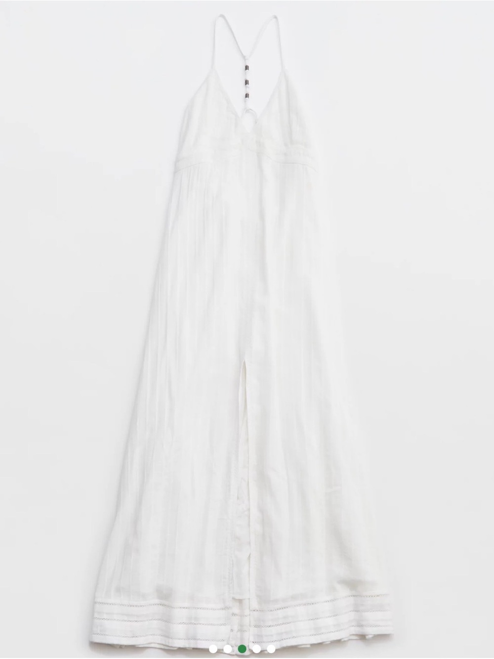 American Eagle White Maxi Halter Dress